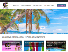 Tablet Screenshot of coloursdestinations.com